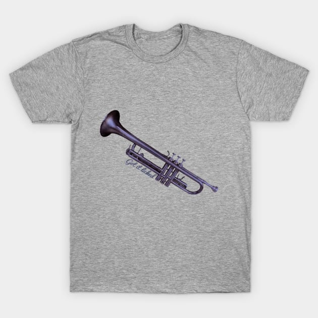 Got this Licked - Trumpet Print T-Shirt by axtellmusic